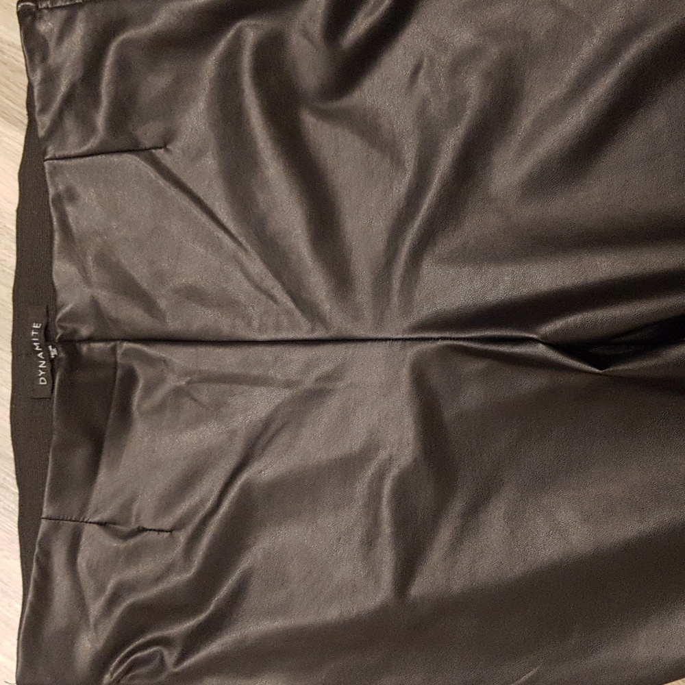 Dynamite Faux Leather High Rise Pull On Pant XL - Picture 5 of 5